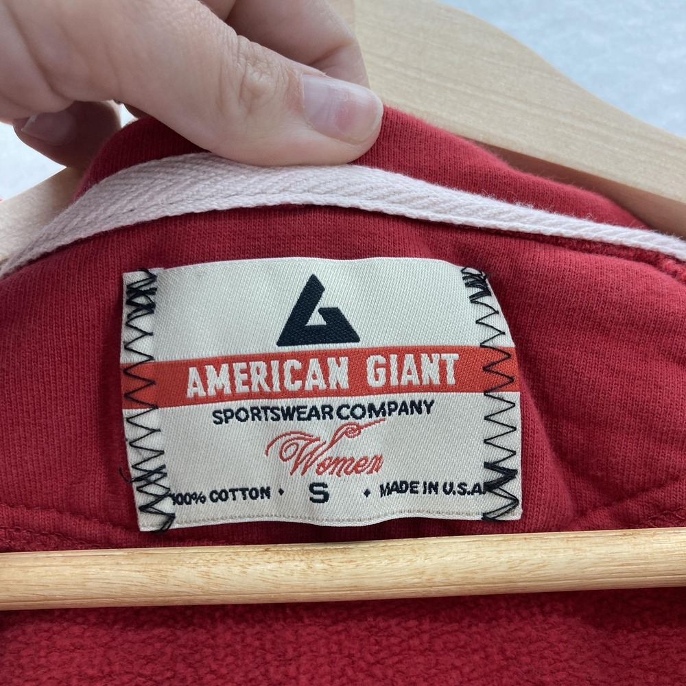 American Giant Hoodie Womens Small Full Zip Made USA Sweatshirt Jacket Travel - Picture 4 of 15